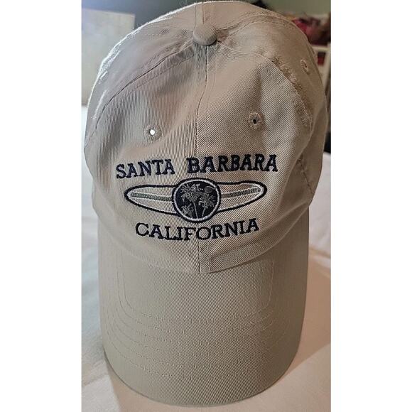 Royal Santa Barbara Trucker Hat Surf Board Cap Khaki Adjustable - Picture 1 of 7